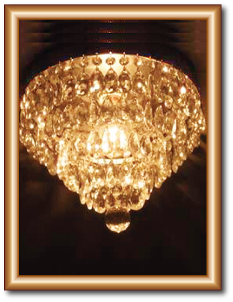 5 Light Girandoles Brass & Crystal Table Lamps